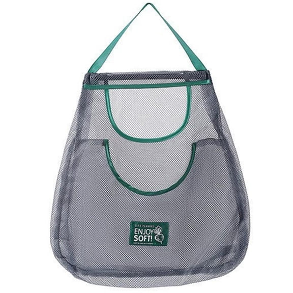 QHUDLV Reusable Storage Bags Kitchen Hanging Mesh Bag Home Fruit And Vegetable Sto GXW