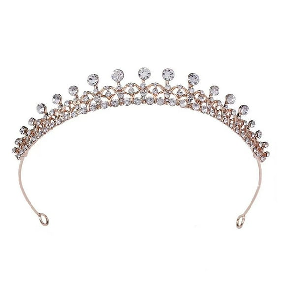 QHUDLV Rhinestone Crown Bridal Tiara – Wedding Hair Accessory for Women