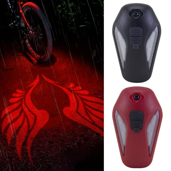 QHUDLV Rtyweth USB Rechargeable Tail Rear Waterproof Adjustable Taillight Lamp Highlig Warning Light