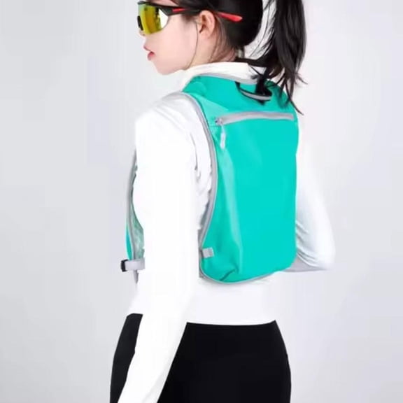 QHUDLV Running Vest Backpack,Unisex Running Vest With Phone Holder & Storage, Adjustable Chest Straps,Running Hydration Vest Lightweight & Breathable Running Backpack For Running Cycling Hiking