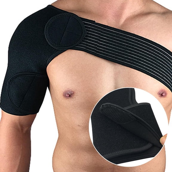 QHUDLV Shoulder Support Brace Back Guard Strap Wrap Belt Band Pads Single Adjusta