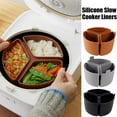 thumbnail image 1 of QHUDLV Silicone Slow Cooker Liners,Crock Pot Dividers Silicone,Reusable Crock Pot Liner,Leakproof Inserts For Easy Cooker Dividers, 1 of 9