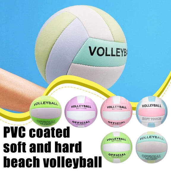 QHUDLV Soft Touch Volleyball - Light Touch Recreational Ball, Waterproof, PVC Material, Resistant to Wear, for Pool Gym Indoor Outdoor