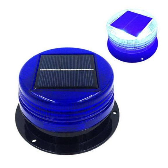 QHUDLV Solar Led Beacon Light Emergency Warning Strobe Light with Magnetic Base, Wireless Waterproof Recovery Beacon Light for Cars Truck Tractors Bus Forklift SUV Construction Vehicle
