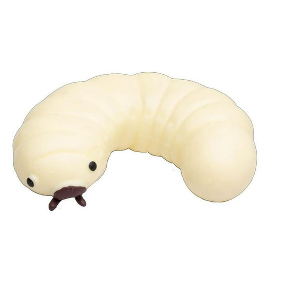 QHUDLV Soybean Worm Squeezing Fun Silicone Fidget Stress Relief Balls Sensory Toys