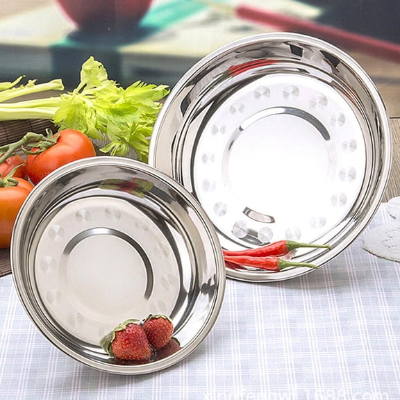 QHUDLV Stainless Steel Bowl Korean Kitchen Restaurant Dinner Soup Rice Bowl 5 Sizes M8