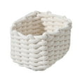 thumbnail image 1 of QHUDLV Multi-functional Rectangular Storage Basket, Thick Rope Organizer for Snacks, 1 of 9