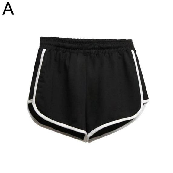 QHUDLV Striped Sports Shorts,Women’s Slimming,Simple Casual Wear