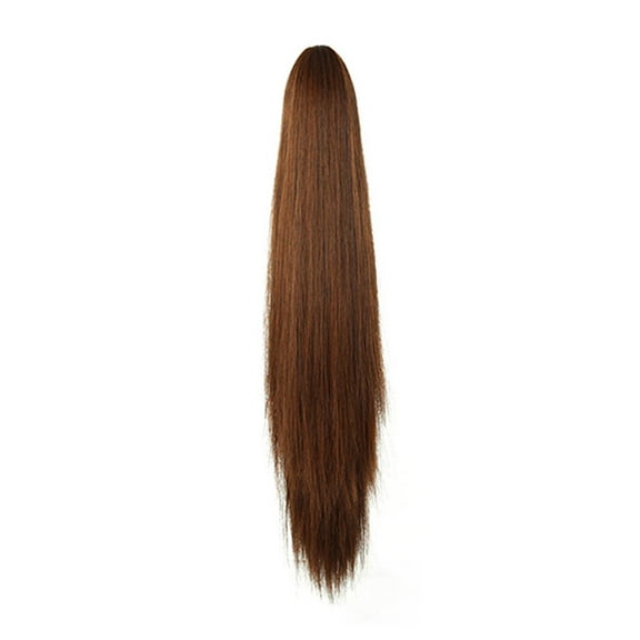 QHUDLV Synthetic Ponytail Wig – Clip-in Straight Hair Extension for Fashion
