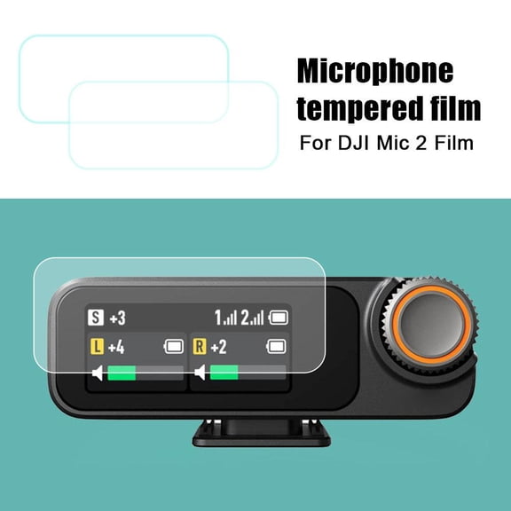 QHUDLV Tempered Glass Film,Fits Mic 2 Wireless Microphone