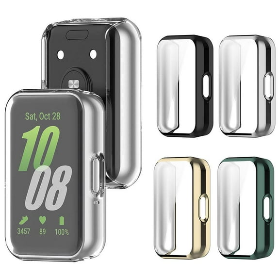 QHUDLV Tempered Glass Smartwatch Case,Full Coverage Protector,Fits Popular Wearables