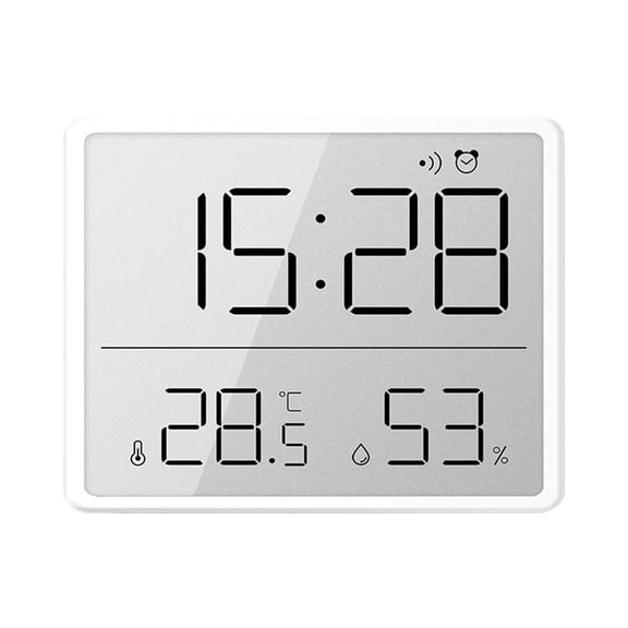 QHUDLV Thin LCD wall clock, simple digital display, modern home clock