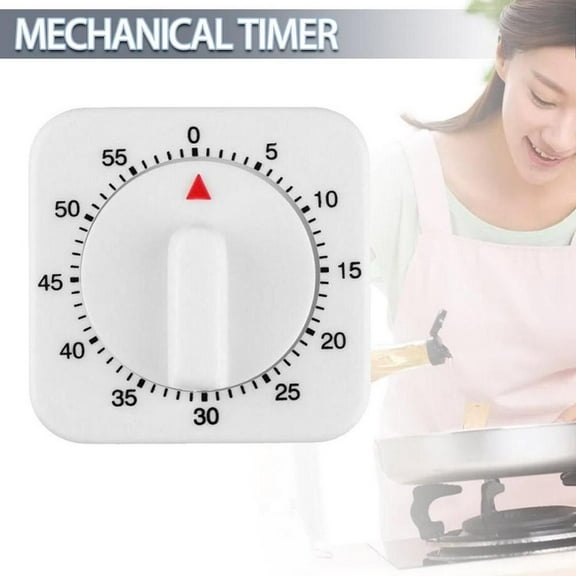 QHUDLV Timer 60 Minutes Count Square Cooking Up Alarm Alarm Alarm Temporizador Sleep Stopwatch Mechanical Clock D5U8 Counter