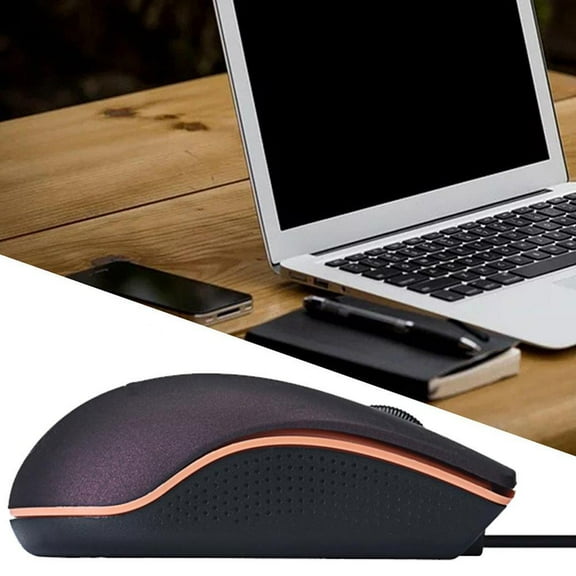 QHUDLV USB 2.0 Optical Wired Scroll Wheel Mouse Mice For PC Desktop H8P7 Laptop K