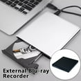 thumbnail image 1 of QHUDLV USB 3.0 External Optical Drive,Slim Portable DVD BD Writer,High‑Speed Data Recorder, 1 of 9