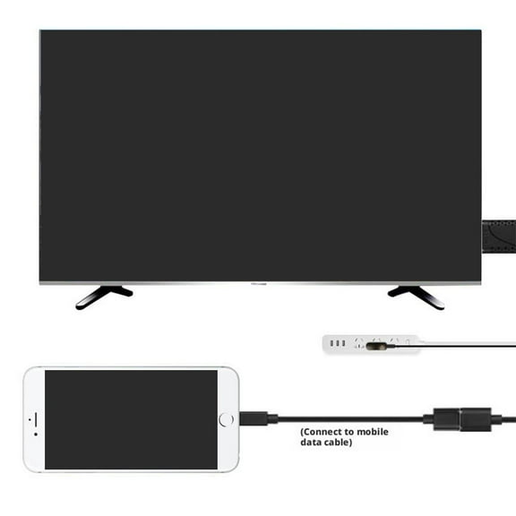 QHUDLV USB Female to HDMI-compatible Male Adapter,1080P HDTV Digital AV Cable for TVs and Displays