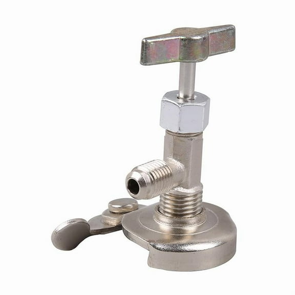 QHUDLV Universal Refrigerant Can Tap Valve, Refrigerant Dispenser Valve Tools 1/4 SAE Compatile with R12 R134a R22 R410 Conditioning