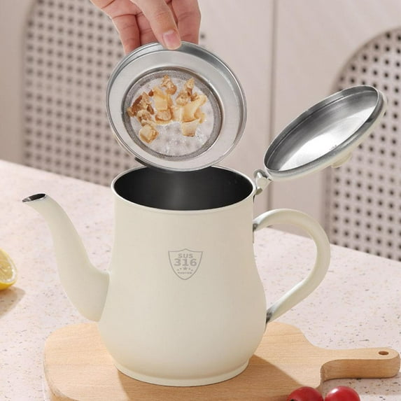 QHUDLV WAXCMXYH Bacon Oil Container Oil Dispenser With Removable Strainer Oil Separator Grease Pot for Home Storage V6q5 Dispenser