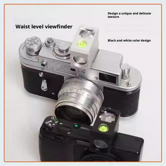 QHUDLV Waist Level Viewfinder,Quick Composition Cold Shoe Mount,Compact Low Angle Tool