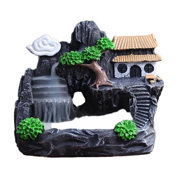 QHUDLV Waterfall Incense Holder Backflow Incense Burner Censer