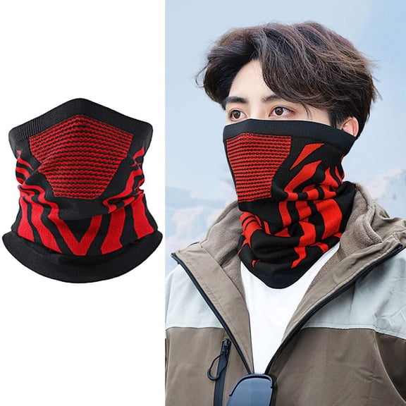 QHUDLV Winter Tube Soft Bandana Mask Neck Gaiter Scarf Skiing Snowboard Windproof