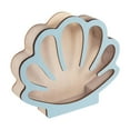 thumbnail image 1 of QHUDLV Shell-Shaped Organizer Box – Wooden and Acrylic Display Storage for Indoor Decor and Accessories, 1 of 8