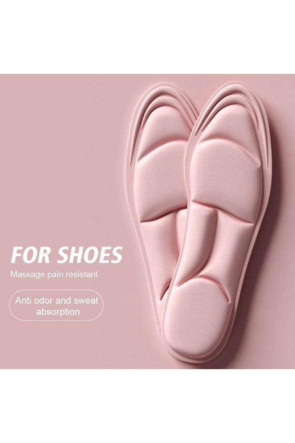 Work Boot Shoe Insoles Hiking Trainer Inner Soles Foot Support/ Insert B4O