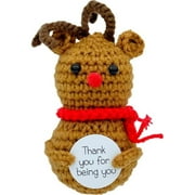 QHUDLV ZXCVWWE Crochet Christmas Dolls Ornaments Room Decoration Handmade Plush Wool Knitted Party Doll Xmas Claus Snowman Santa Tree Gift