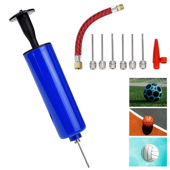QHUDLV jileijar Portable Ball Pump Hand Pump Inflator Kit with Needle, Nozzle, Extension Hose, Hand Pumps for Soccer Basketball Football