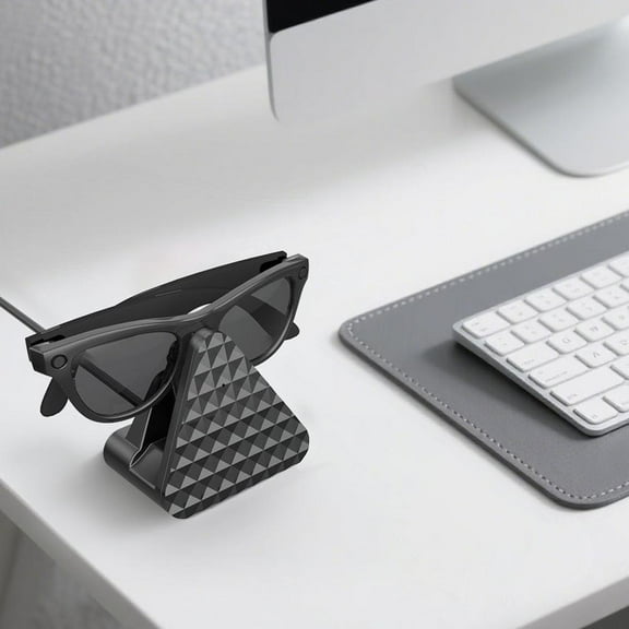 QHUDLV for meta smart glasses chargerMagnetic Charger Dock StandFast Charging Dock with LED IndicatorBuilt-in Voltage Stabilizer & PTC ProtectionPower Bank/Phone/Car/Laptop Charging