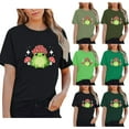 thumbnail image 1 of QHWAUAKFBN T Shirts For Women Trendy Graphic Cute Shirt Mushroom Shirt Short Sleeve Print Tshirts Top, 1 of 5