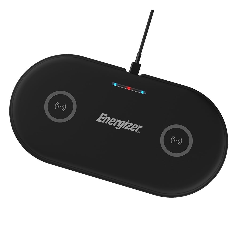 QI Dual Wireless Charging Pad – Fast Dual Device Wireless Charger for Qi-Enabled iPhone, Samsung Galaxy & Android Phones