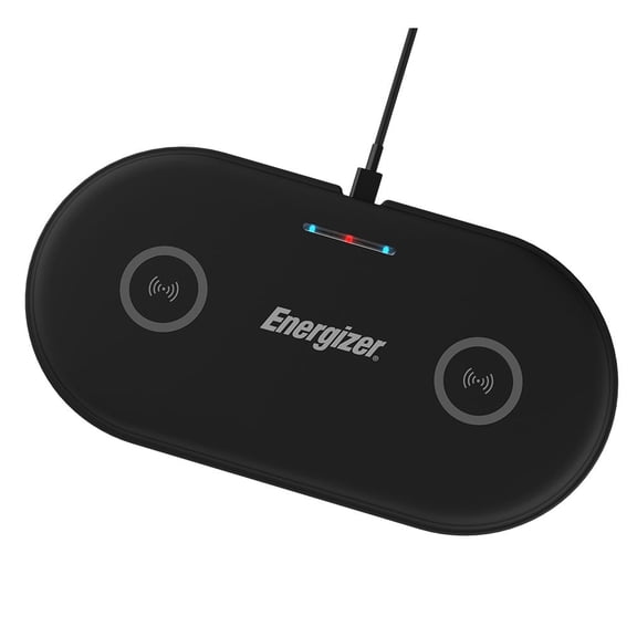 QI Dual Wireless Charging Pad – Fast Dual Device Wireless Charger for Qi-Enabled iPhone, Samsung Galaxy & Android Phones