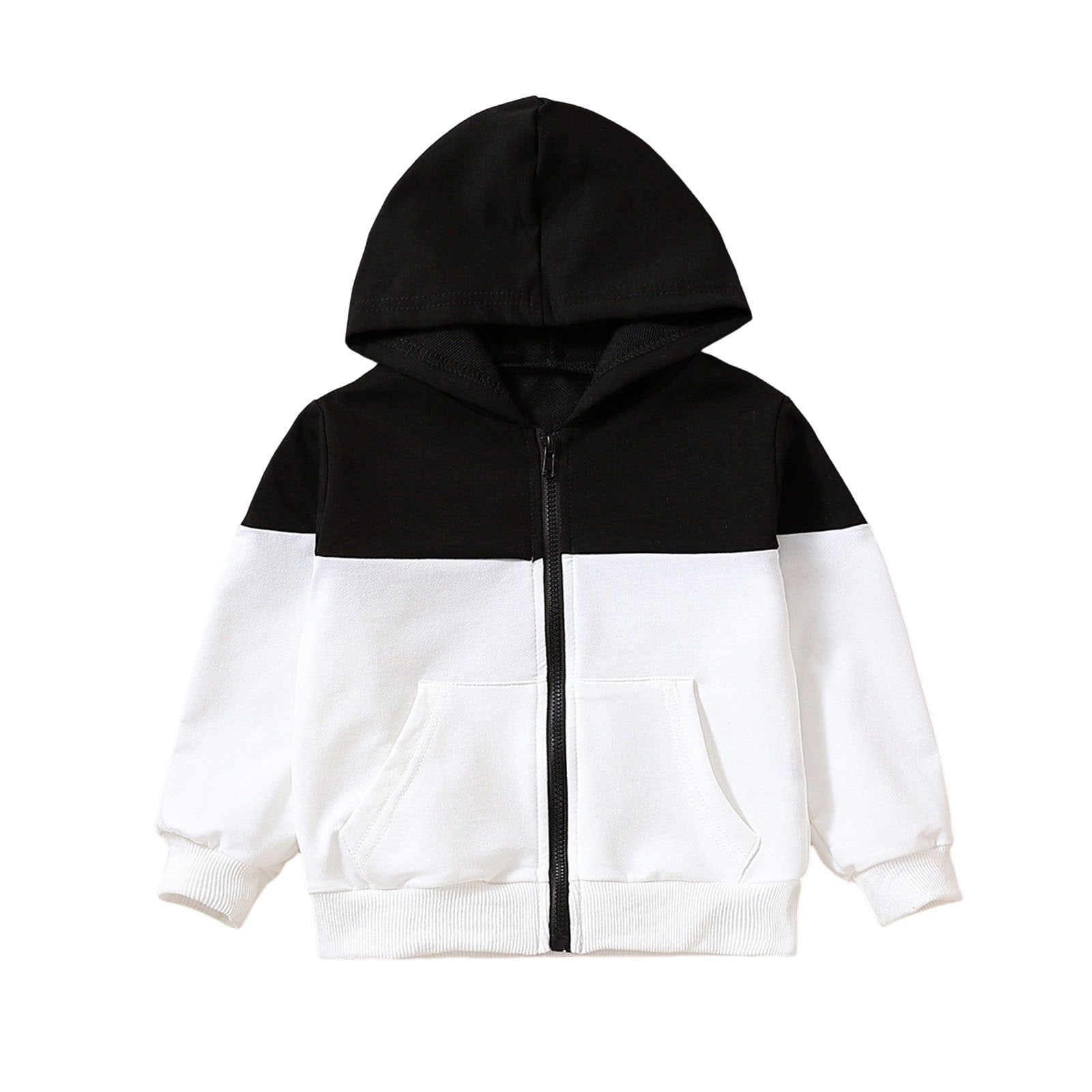 QIANGONG Toddler Boys Long Sleeve Hooded Winter Warm Jacket Coat