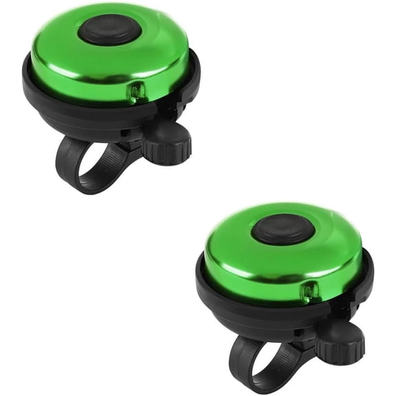 QIANJI Classic Bike Bell, Aluminum Bicycle Bell, Loud Crisp Clear Sound Bicycle Bike Bell for Adults Kids 2pack