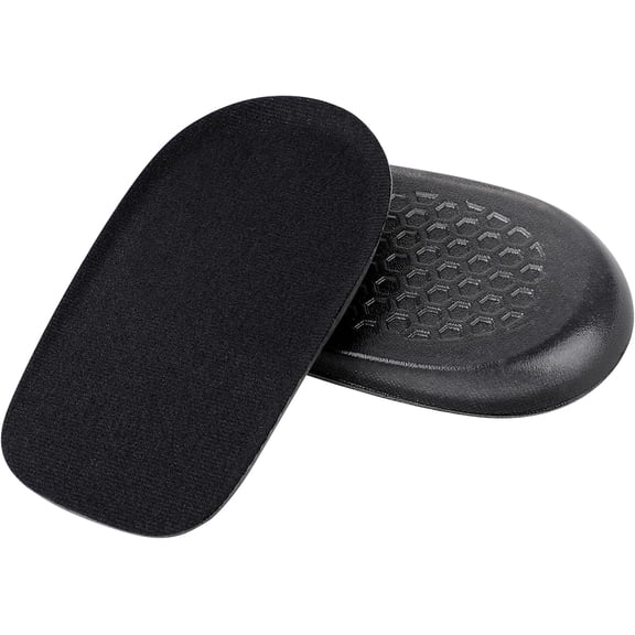QIANJIA 1/2 Inch Heel Lifts for Leg Length Discrepancy Gel Height Increasing Insoles Soft Shoe Lifts for Women Men Uneven Legs Comfort Half Foot Insoles for Heel Pain