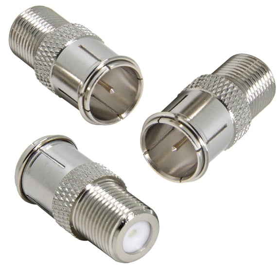 QIANJIA 5 Pack Quick Connect Coaxial Cable Connector Optimization Coaxial Cable Push on Connectors for Tight Corners and Hard to Reach Areas - F Type Adapter for Coax Cable and Wall Plates
