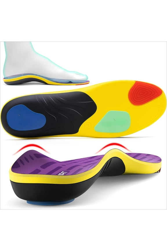 Plantar Fasciitis Insoles Men Insoles for Men Standing All Day Medium Arch Support Shoe Inserts for Women Flat Feet Pain Relief Orthotics Inserts Shock Absorption Work Boot,XL
