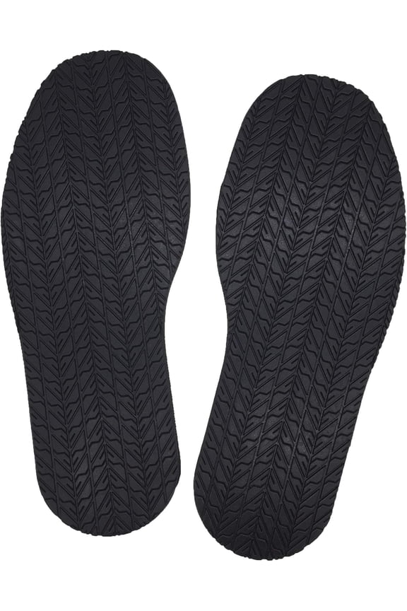 Shoe Replacement Rubber Full Out Sole,4mm Thickness, one Pair (Black)