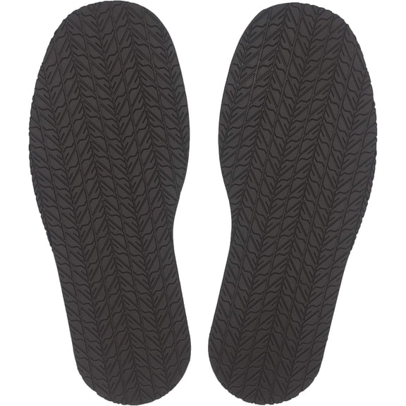 QIANJIA Shoe Replacement Rubber Full Out Sole,4mm Thickness, one Pair (Black)