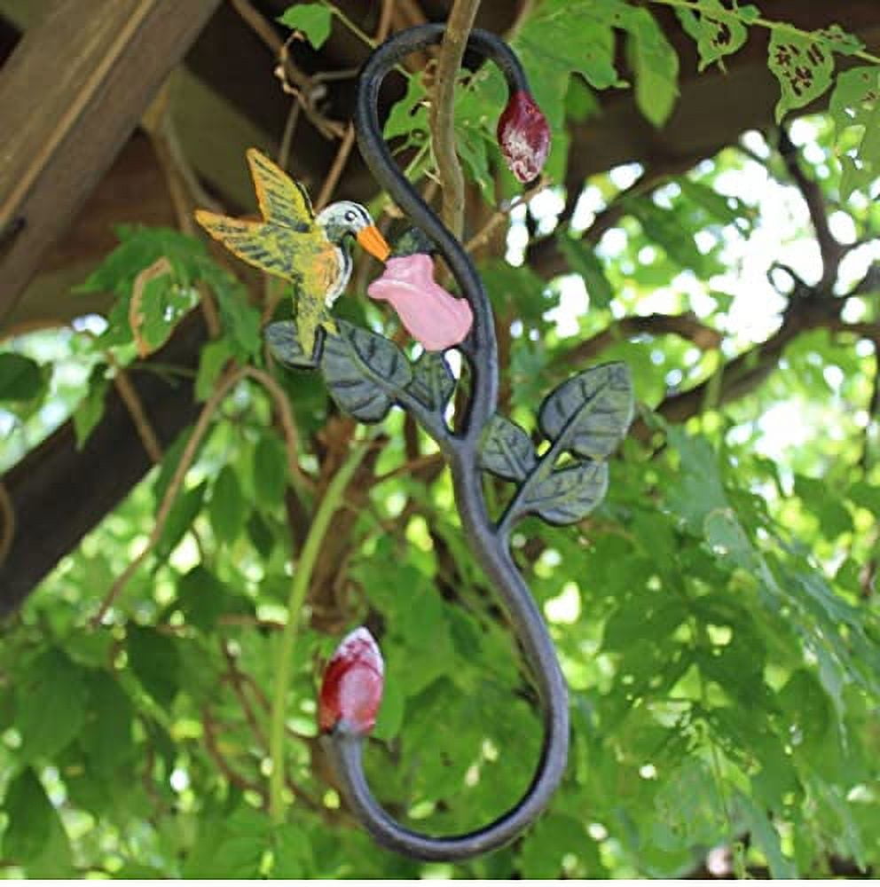 QIAOIDEA Cast Iron Plant Extension Hanger, Indoor Outdoor S Hooks Plant