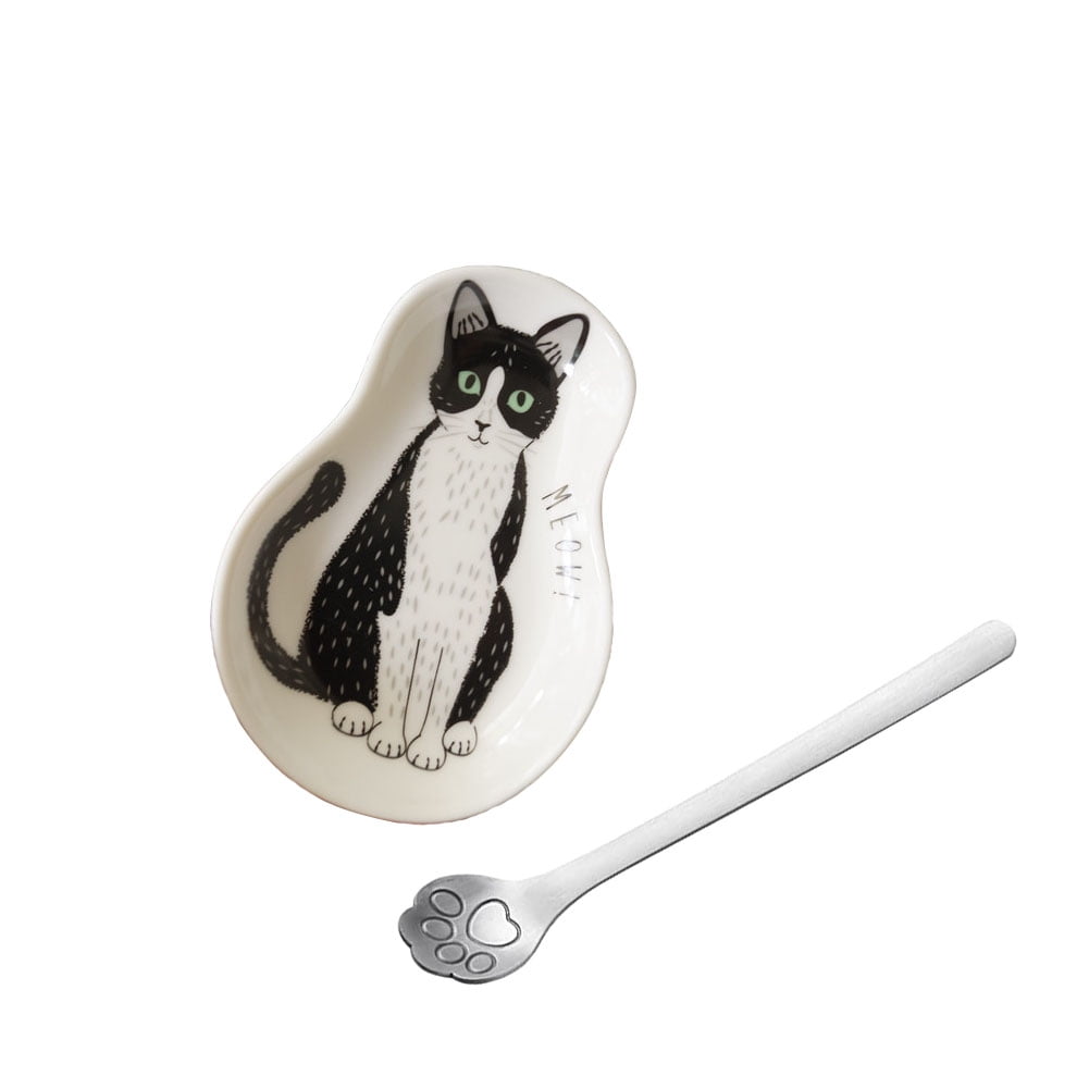 Heldig Spoon Rest, Ceramic Cute Red Coffee Cat Spoon Rest, Spoon Holder  Rest for Stove Top, Cat Kitchen Accessories, Stove Holder Utensil Spoon  Rest for Kitchen Counter, Kitchen Decor 