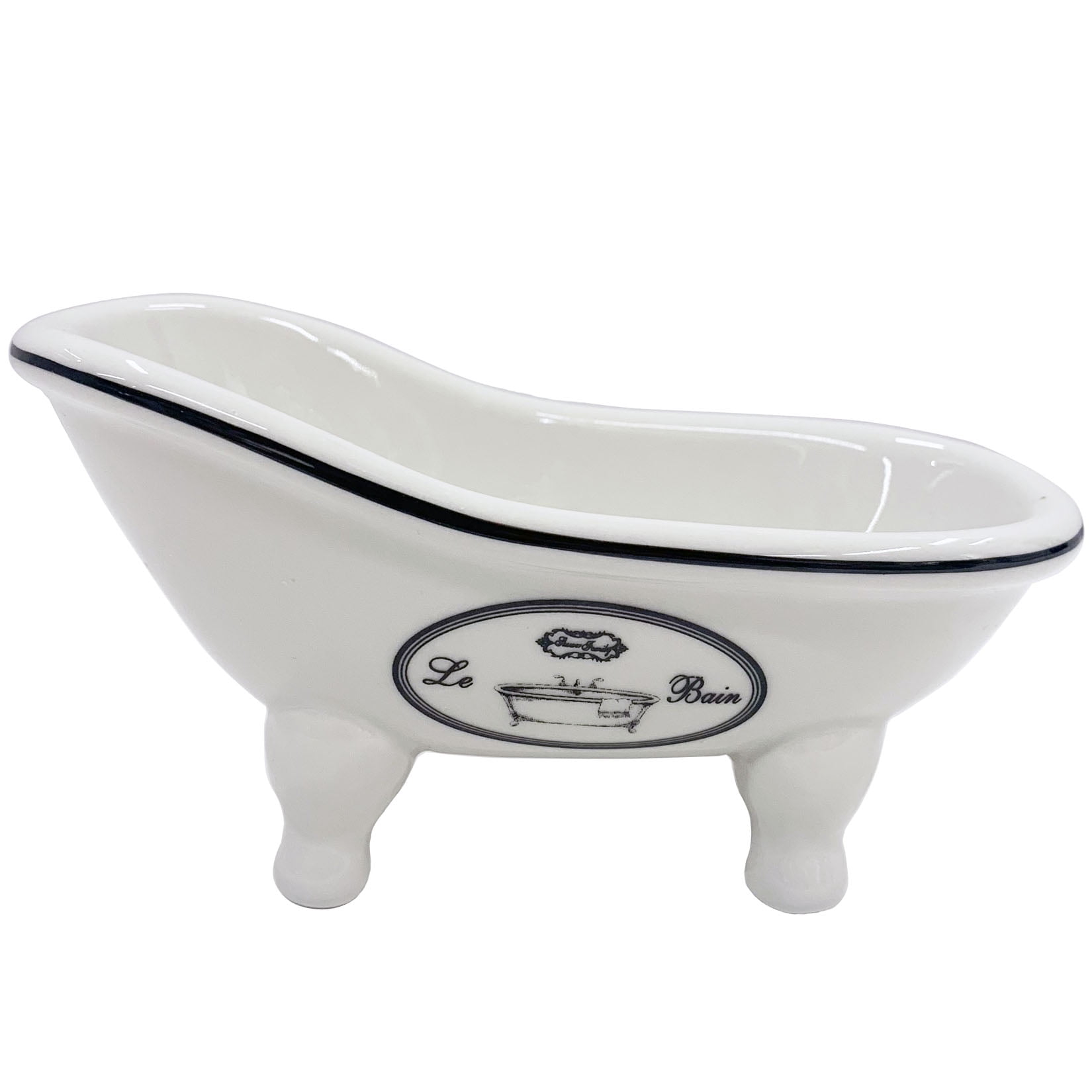 QIAOIDEA Vintage White Clawfoot Bathtub Soap Dish for Bathroom Shower ...