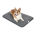 thumbnail image 1 of QIAOQI Dog Bed Crate Mat Grey Kennel Pad | Washable Orthopedic Pillow Pet Beds Cushion Padding Bolster, 1 of 6
