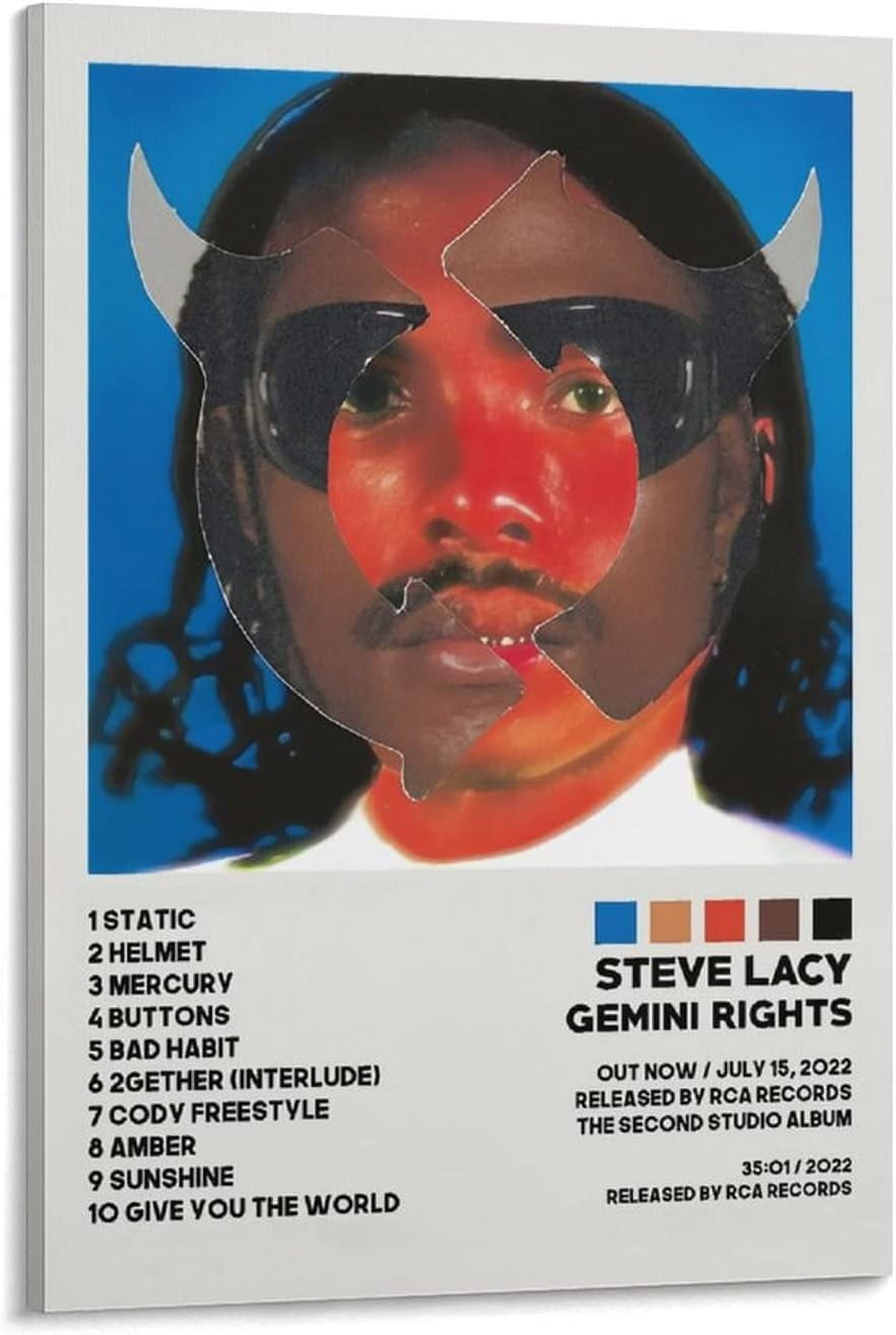 Qiaoz steve lacy poster gemini rights music album cover posters for