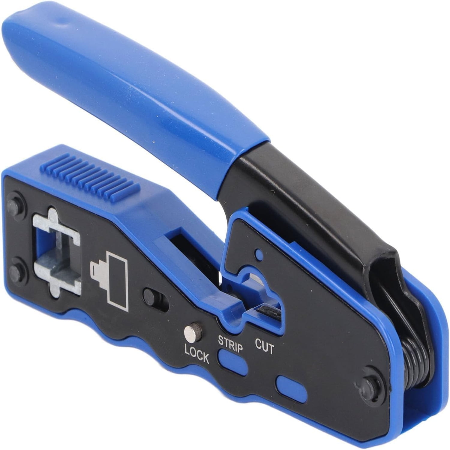 QIBAXXYL High-Quality Network Cable Pass Through Crimping Tool for 8P8C ...