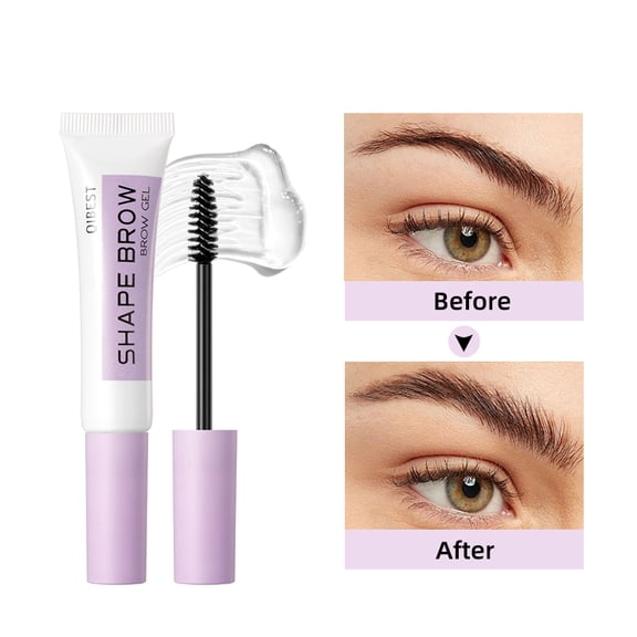 QIBEST Clear Eyebrow Gel | Waterproof & Long-Lasting Brow Setter | Transparent, Smudge-Proof Formula for Perfect Brows