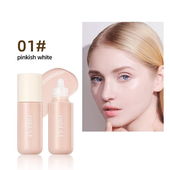 QIBEST Liquid Foundation Base High Coverage Waterproof Face Concealer Cream Lasting Oil-Control Professional Makeup For Women