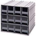 thumbnail image 1 of QIC-122 Interlocking Storage Cabinet with 12 Gray Drawers - 11.75 x 11.37 x 11 in., 1 of 1