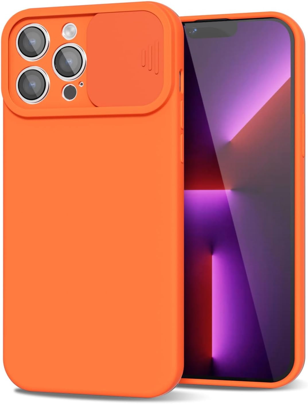 Qicicifor iphone 13 pro case silicone with shockproof camera cover